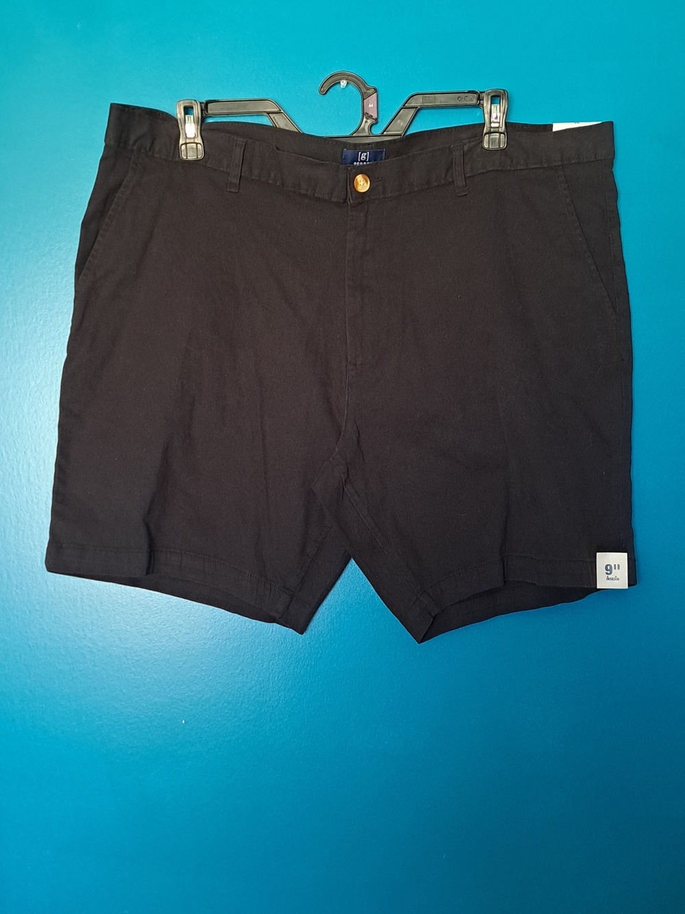 George Black Flat-Front Men's Shorts
